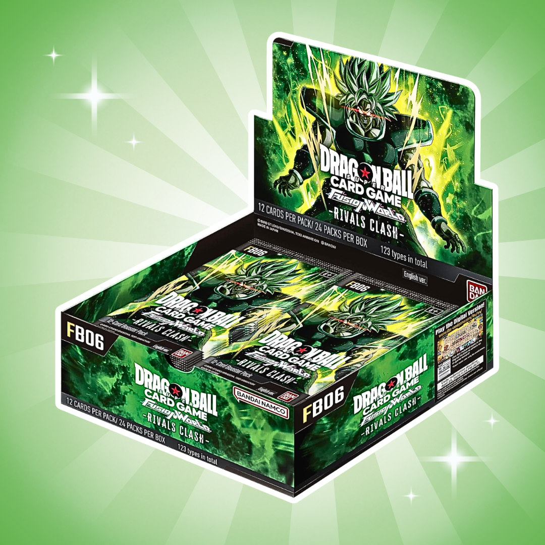 Dragon Ball Fusion World Rivals Clash Booster Display Englisch – 24 Boosterpacks, je 12 Karten, Sammelkartenspiel Box