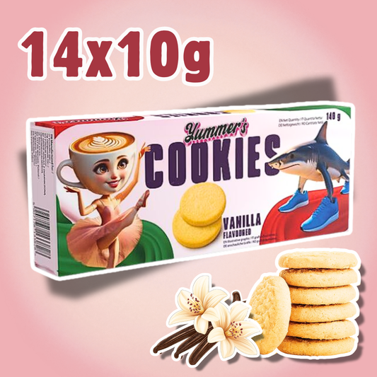 Yummers Cookies Italian Brainrot Vanilla 140 g – Vanillekekse mit cremigem Geschmack