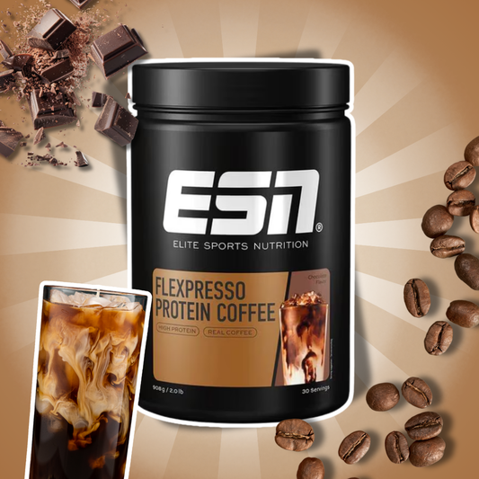 ESN Flexpresso Whey Protein Coffee Chocolate Flavour 908 g – Protein-Kaffeepulver mit Schokoladengeschmack