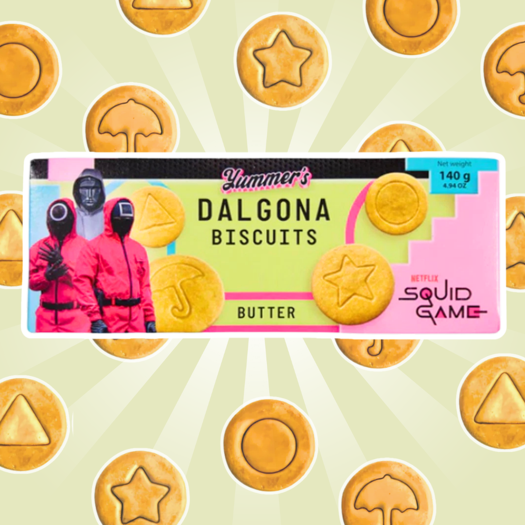 Yummer’s Squid Game Dalgona Biscuits Butter – Butterkekse im Squid-Game-Stil | 140 g