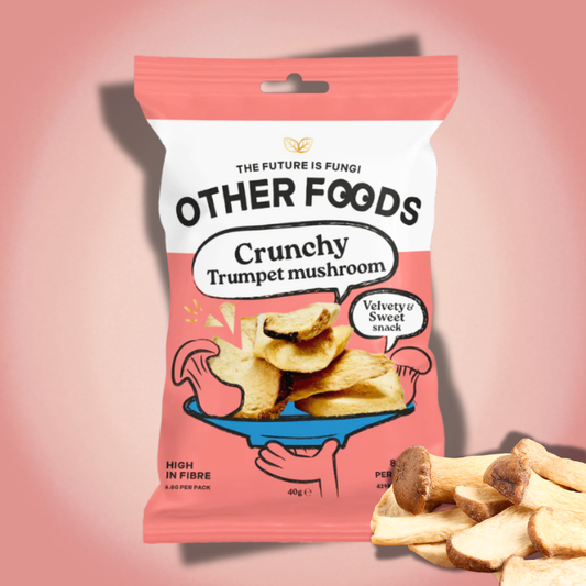 Other Foods Crunchy Trumpet Mushroom Chips 40 g – Knusprige Kräuterseitling-Pilzchips mit Himalayasalz