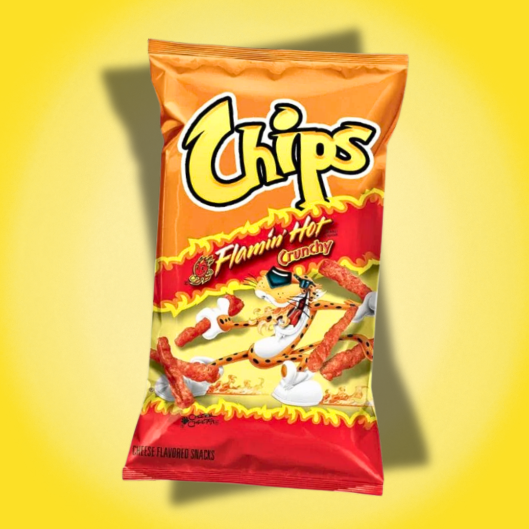Crunchy Flamin Hot Mais-Snack Extra Scharf 227 g
