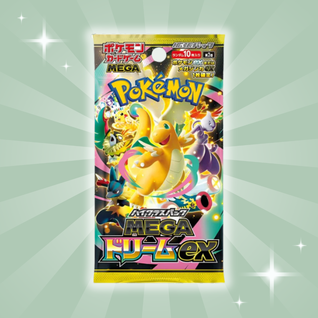 2x Pokémon Mega Dream Japanese Booster | Original Pokémon TCG