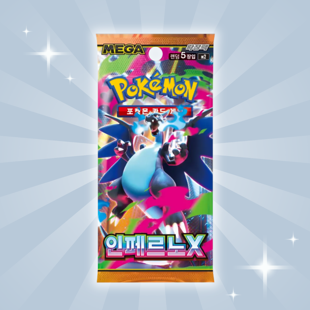 1x Pokémon Inferno X – Booster Pack (Koreanisch) | Original Koreanisches Sammelkarten