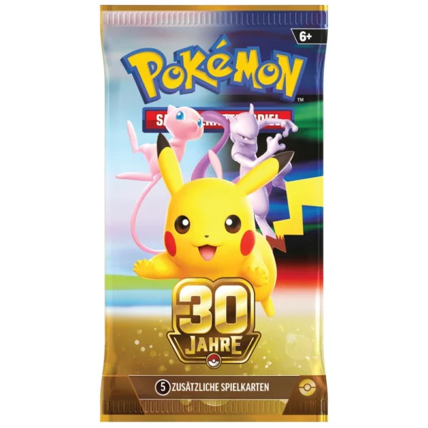 Pokémon 30 Jahre – Booster Bundle – 6 Boosterpacks – Deutsch