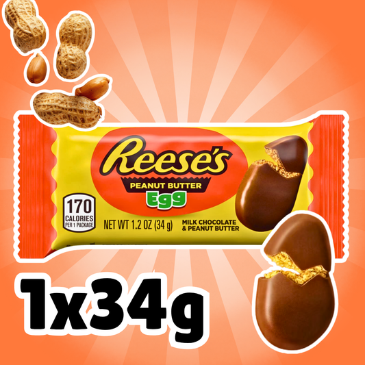 Reese’s Peanut Butter Eggs 34 g – Milchschokoladen-Ei mit Erdnussbutterfüllung