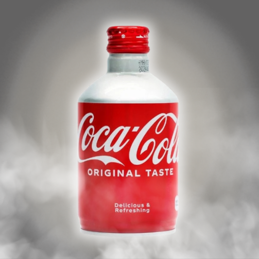 1x Coca-Cola Metal Bottle Japan – Klassische Coca-Cola in Aluminiumflasche | 300 ml