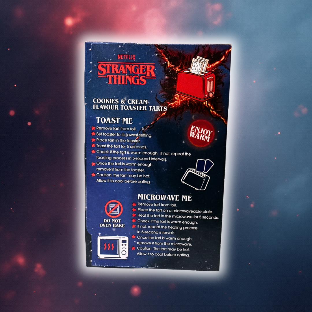 Stranger Things Cookies & cream Flavour Toaster Tarts (8packs)