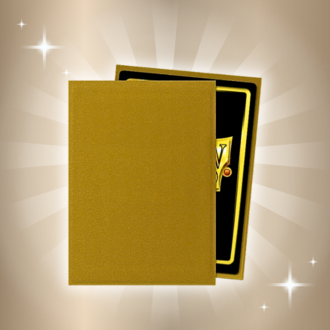 Dragon Shield Kartenhüllen – Gold, Matt, Standardgröße, 100 Stück pro Packung