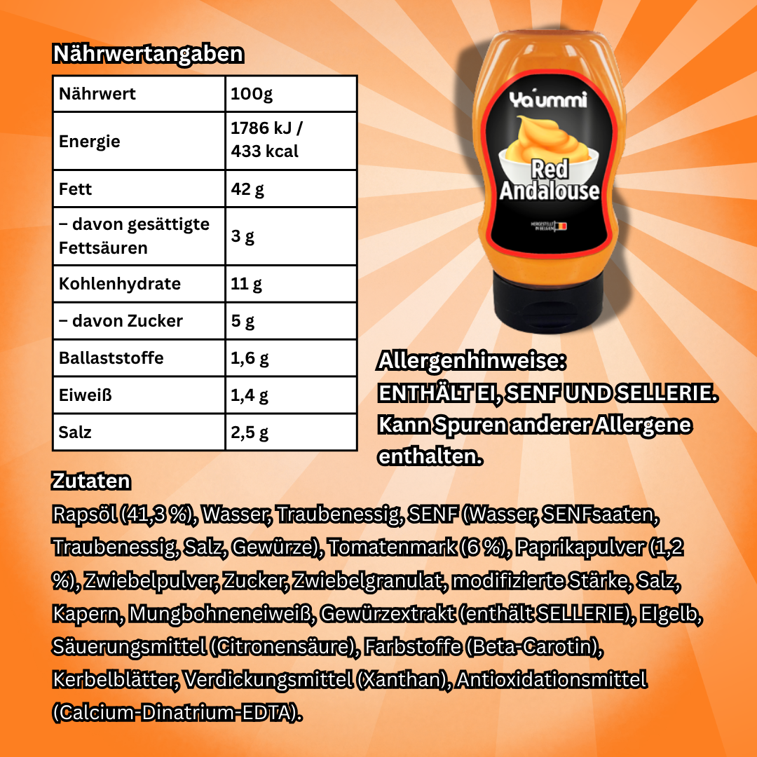 Ya'ummi Geschmacksvolle Sauce von Abu Goku Red Andalouse Sauce 300ml