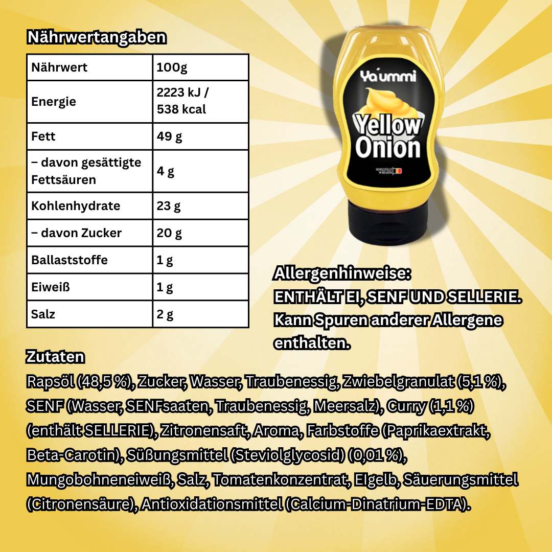 Ya'ummi Geschmacksvolle Sauce von Abu Goku Yellow Onion Sauce 300ml