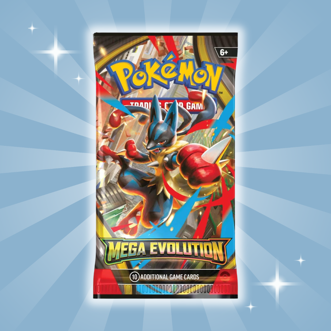 Pokémon TCG – Mega Evolution Booster Pack (Englische Version) | 1x Booster mit 10 Sammelkarten