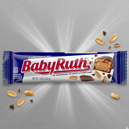 Baby Ruth Schokoladenriegel (59,9g) – Erdnuss, Karamell & Fudge