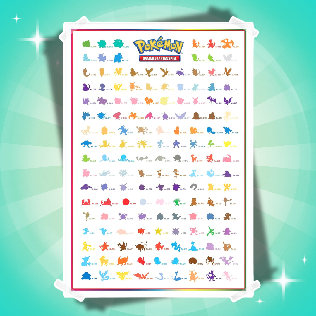 Pokémon Karmesin & Purpur 151 Poster Box Deutsch – 3 Booster + Promokarte + Poster
