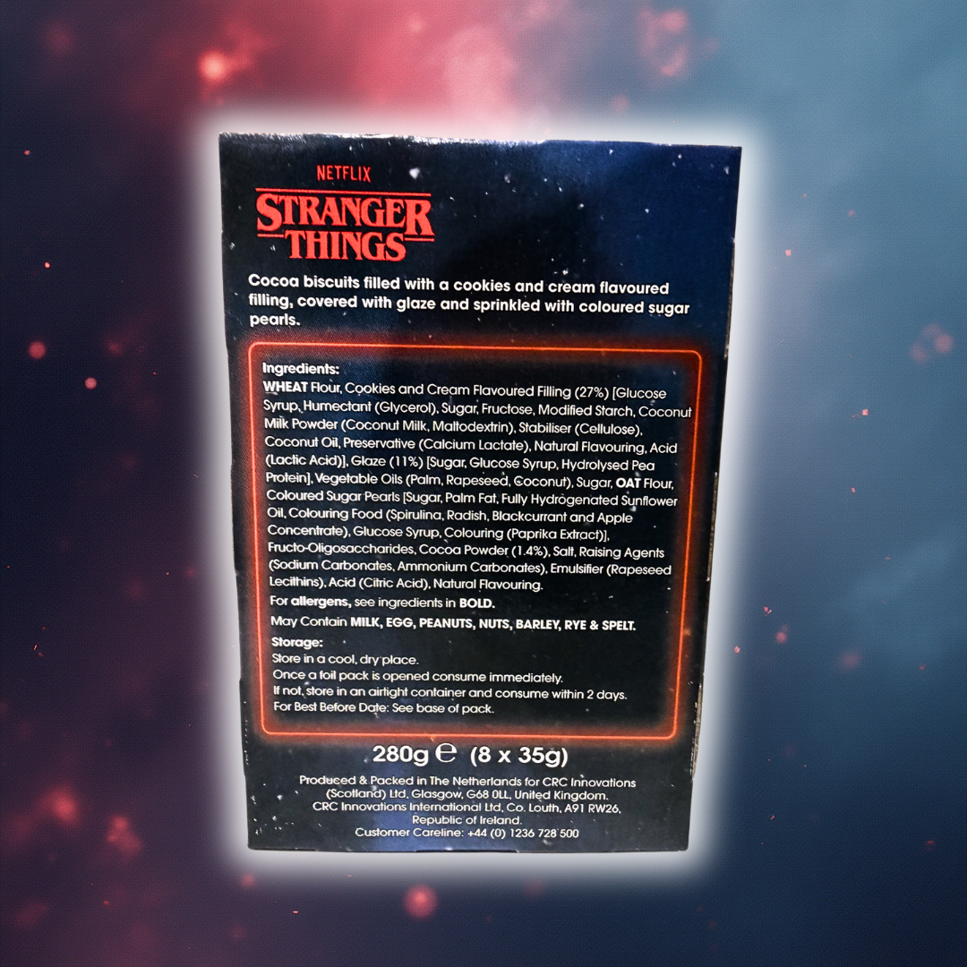 Stranger Things Cookies & cream Flavour Toaster Tarts (8packs)