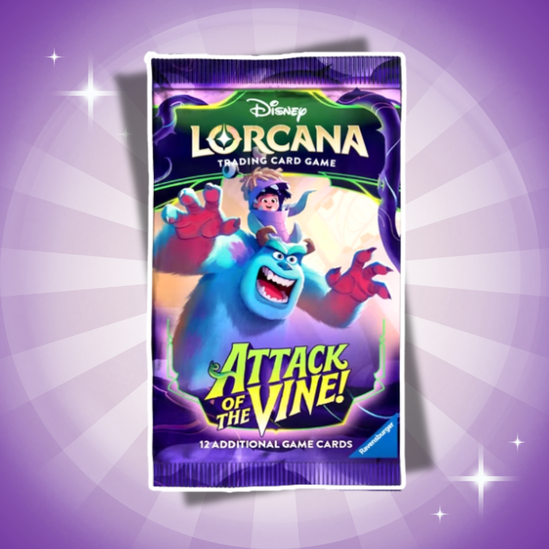 1x Disney Lorcana Set 13 Attack of the Vine! Booster Englisch – 1 Boosterpack mit 12 Karten