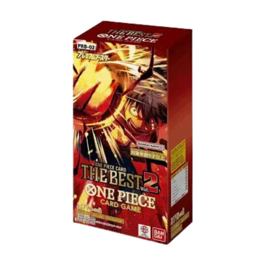 One Piece The Best VOL. 2 PRB02 Display [Japanisch] – 10 Boosterpacks à 10 Karten | Premium Reprint Set mit Alternate Arts & Manga Rare | Mit Heartforcards® Versandschutz
