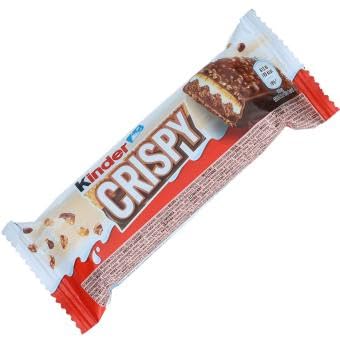 Kinder Crispy 5er Pack | 5x 34g | Knuspriger Waffel-Riegel mit Haselnuss- & Milchcreme | Umhüllt von zarter Milchschokolade | Perfekt für zwischendurch