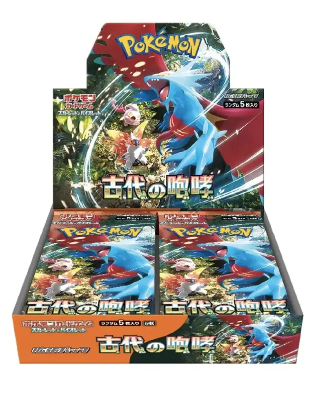 Pokémon Ancient Roar SV4K Booster Box Display Japanisch – 30 Booster Packs
