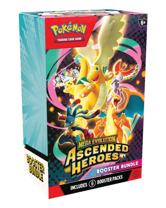 Pokémon Ascended Heroes Booster Bundle Englisch – 6 Boosterpacks Mega Evolution