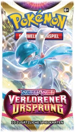 4x Pokemon VERLORENER URSPRUNG Booster Set - mit 10 Karten pro Booster - DEUTSCH + Heartforcards® Versandschutz