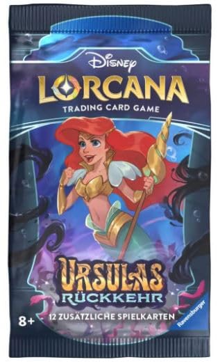 Lorcana Kapitel 4 Booster Display - URSULAS RÜCKKEHR - mit 24 Boostern a 12 Karten - DEUTSCH + Heartforcards® Versandschutz