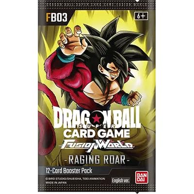 3er Raging Roar Booster - Fusion World: - 3x Dragon Booster  Karten Packs- [ FB-03 ] - ENGLISCH + Heartforcards® Versandschutz