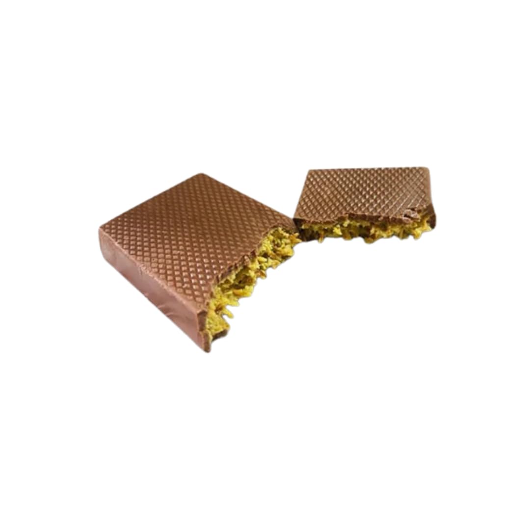 Dubai Premium Schokolade 22g – Pistazien, Kunafah & Milchschokolade - Exklusiver Genuss aus dem Orient Original Pistazie Kadayif (Engelshaar) Dubai Chocolate