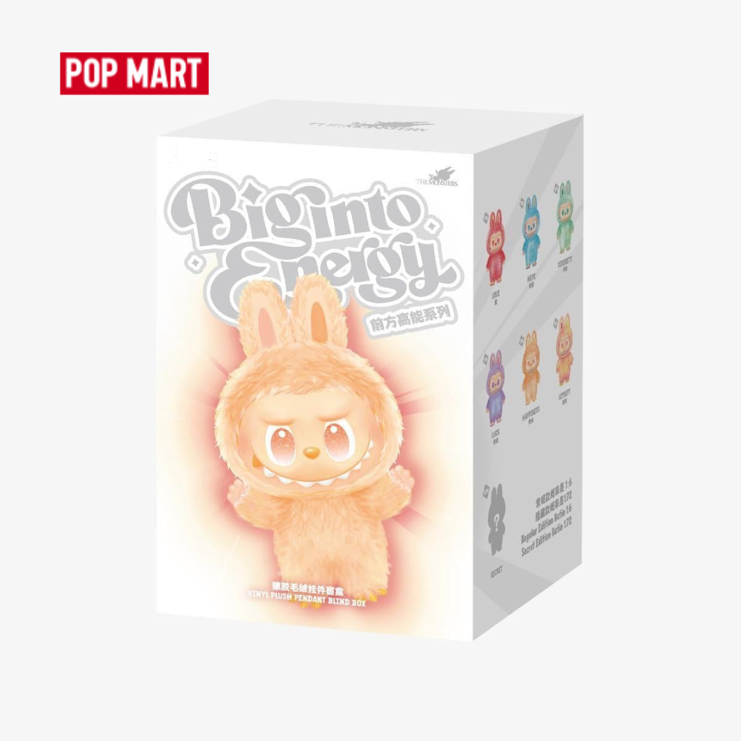 POP MART Labubu 3.0 „Big into Energy“ Überraschungsbox – 17 cm Plüschfigur • 100 % Original mit QR-Code zur Echtheitsprüfung