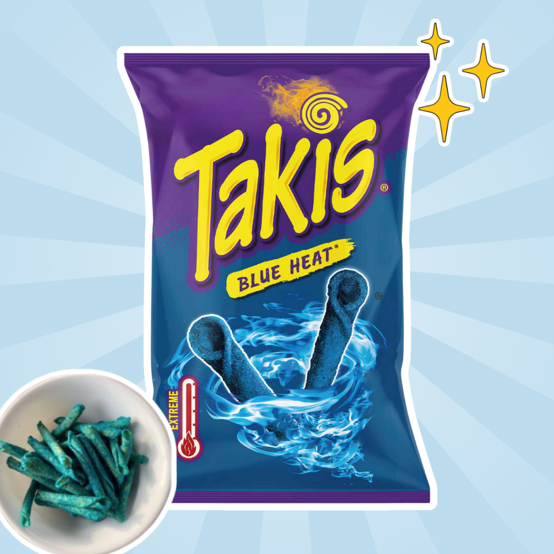 18x Takis Blue Heat Chips – 18x 100g(1 Karton) – Scharf und würzig mit Chili-Limetten-Geschmack (Copy)
