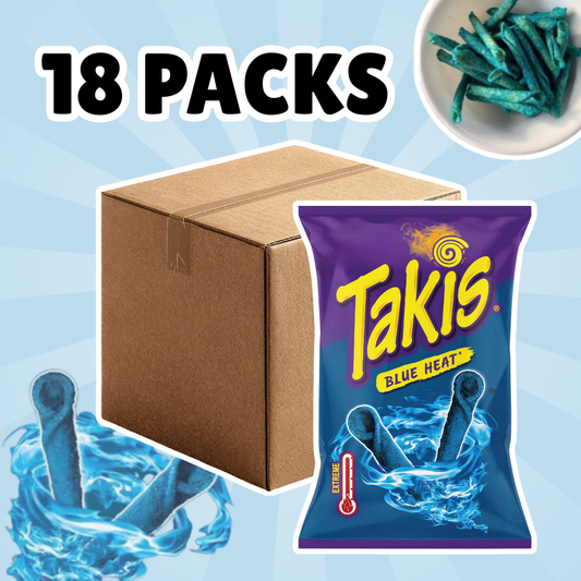 18x Takis Blue Heat Chips – 18x 100g(1 Karton) – Scharf und würzig mit Chili-Limetten-Geschmack (Copy)
