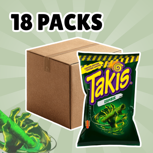 18x Takis Zombiet Chips – 18x 100g(1 Karton) – Extrem scharf, würzig und knusprig