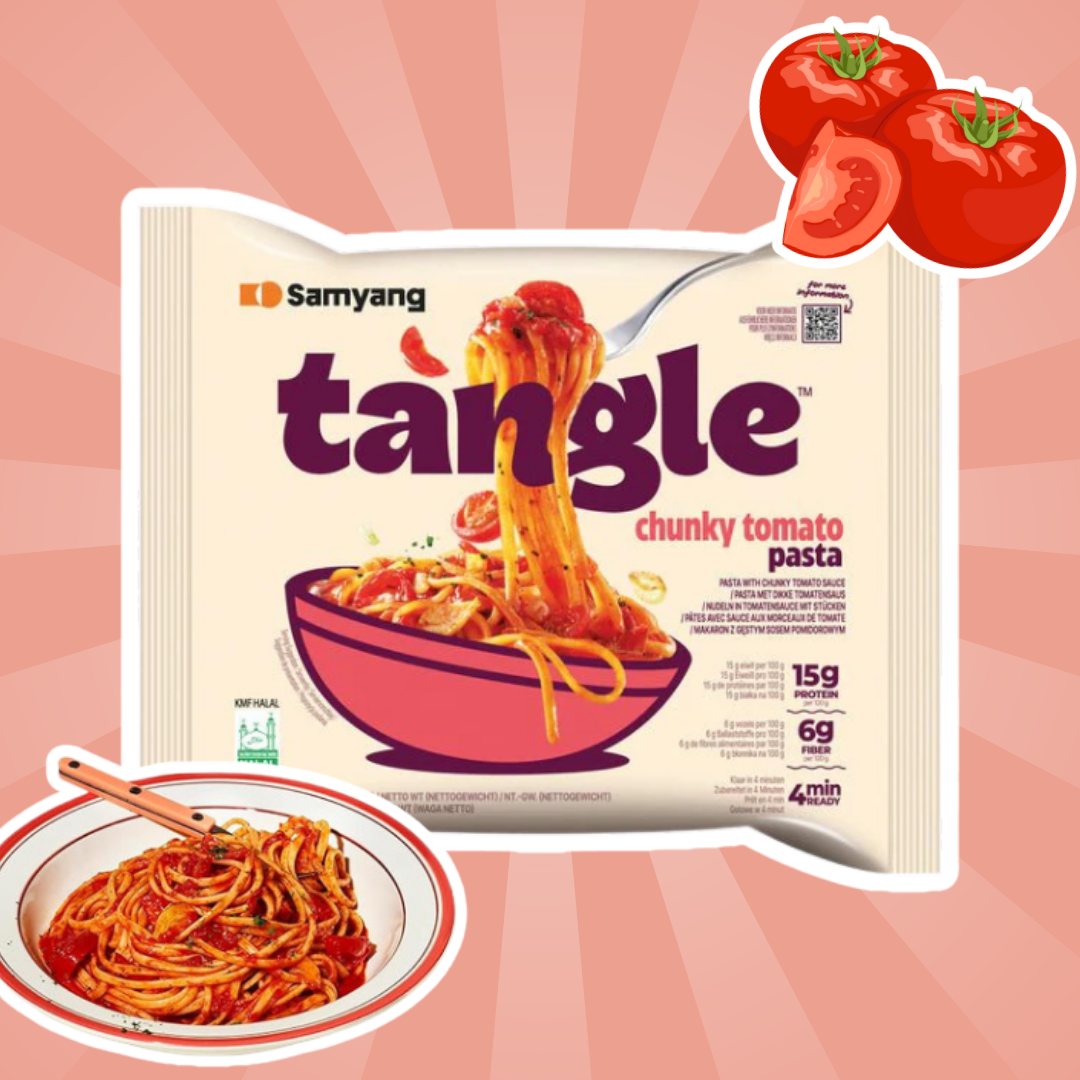 1x Samyang Ramen Tangle – Wähle deinen Geschmack: Garlic Oil Pasta | Chunky Tomato | Creamy Bulgogi | Mushroom