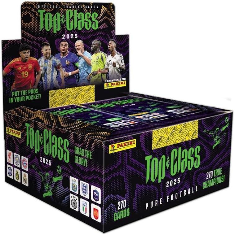 FIFA Top Class PANINI 2025 Trading Cards – Box mit 24 Packs (je 8 Karten)