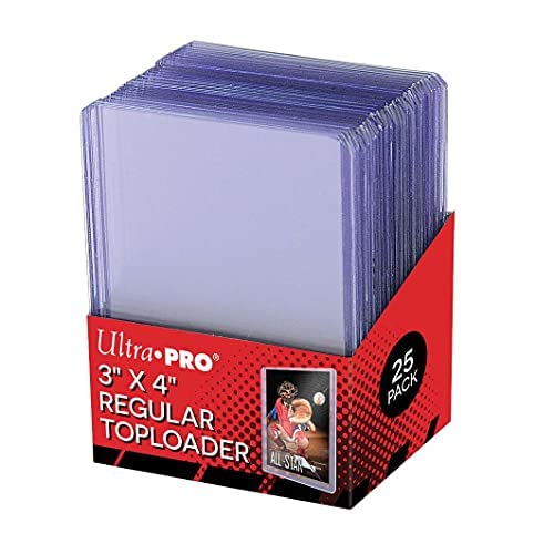 2x Ultra Pro Clear Regular Toploader 3" x 4" 25-Count per Pack + Heartforcards®Versandschutz