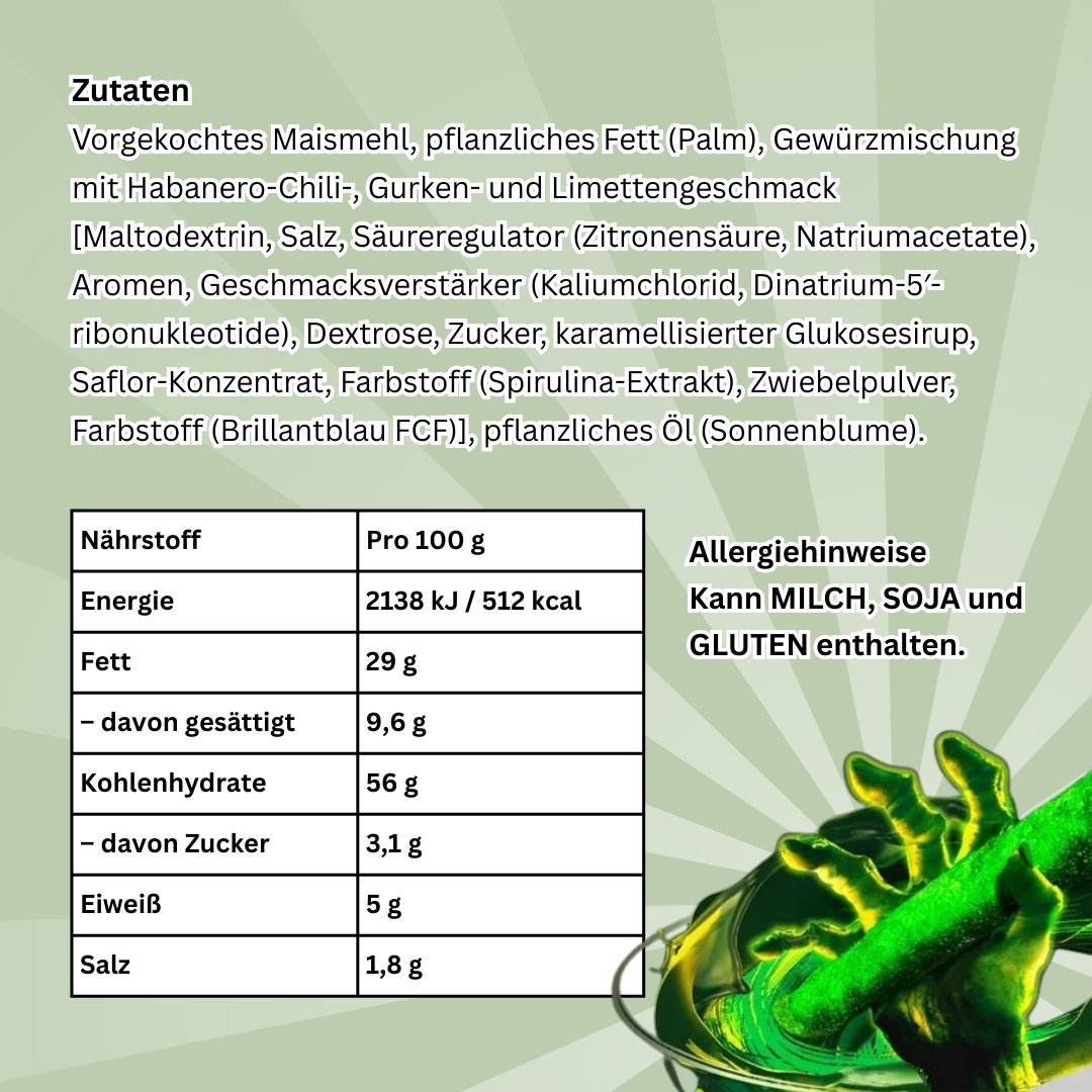 1x Takis Zombiet Chips – 1x 100g – Extrem scharf, würzig und knusprig