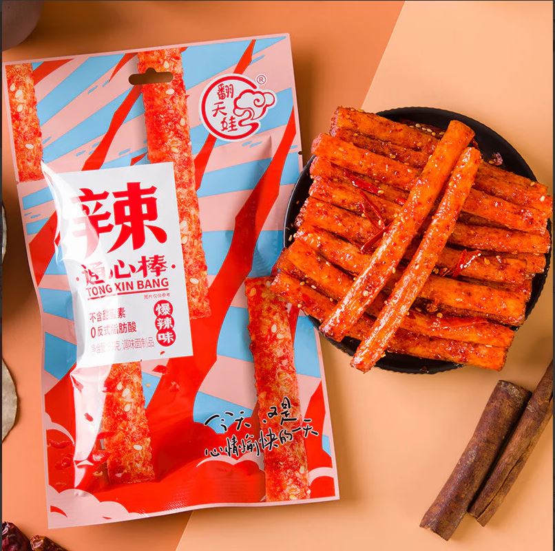 Latiao Hot & spicy 68 g Tong Xin Bang  mhd 21.08.2025