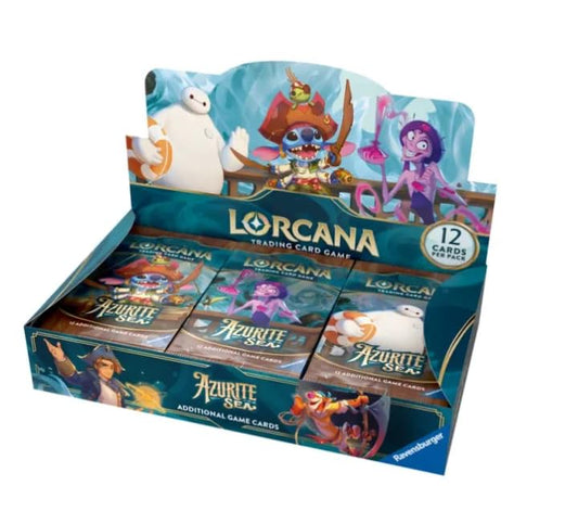 Lorcana TCG: Azurite Sea - Booster Display (Chapter 6) ENGLISCH + Heartforcards® Versandschutz