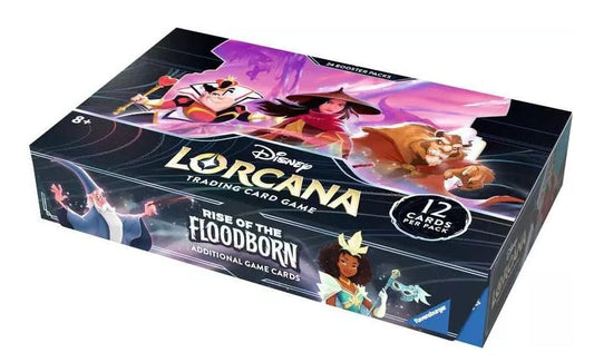 Disney Lorcana: Aufstieg der Flutgestalten - Display mit 24 Booster Packs - ENGLISCH + Heartforcards® Versandschutz