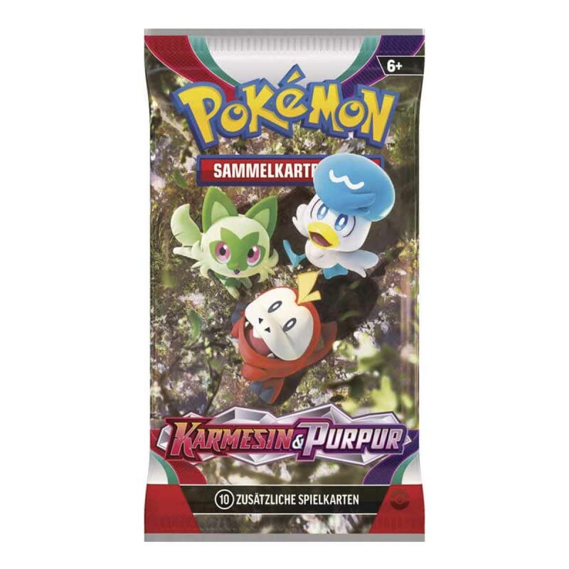 PKMN - Karmesin und Purpur Booster - Deutsch + Heartforcards® Versandschutz