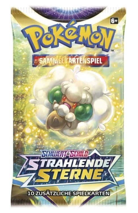 Schwert & Schild - Strahlende Sterne - 4 Booster - Deutsch + Heartforcards® Versandschutz