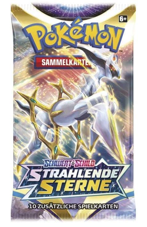 Schwert & Schild - Strahlende Sterne - 4 Booster - Deutsch + Heartforcards® Versandschutz