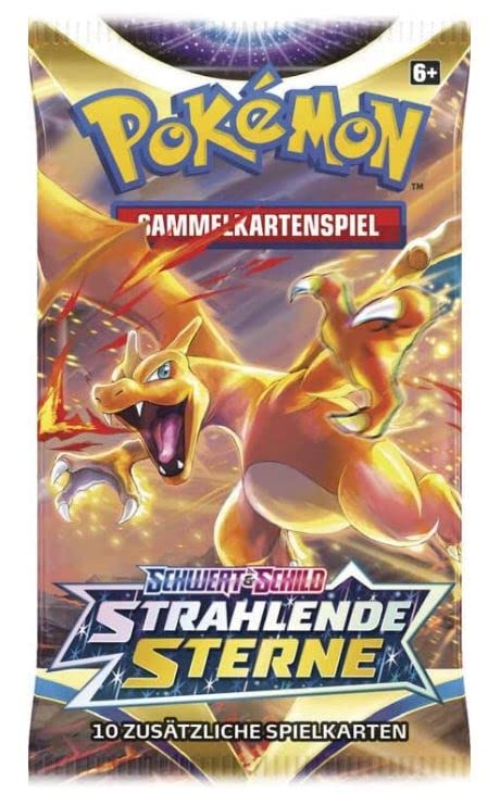Schwert & Schild - Strahlende Sterne - 4 Booster - Deutsch + Heartforcards® Versandschutz