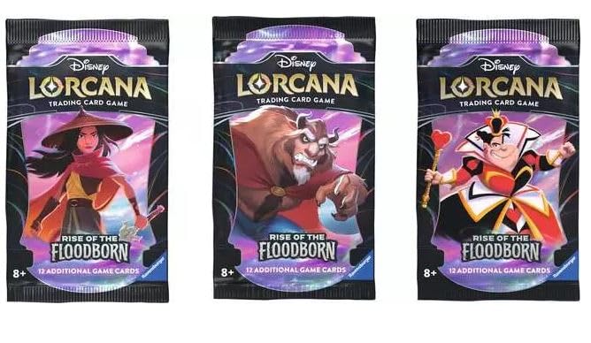 Disney Lorcana: Aufstieg der Flutgestalten - Display mit 24 Booster Packs - ENGLISCH + Heartforcards® Versandschutz