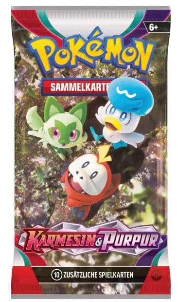 PKMN - Karmesin und Purpur Booster - Deutsch + Heartforcards® Versandschutz