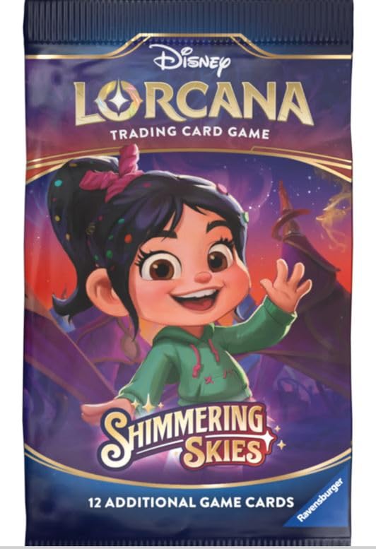 Lorcana Chapter 5: Shimmering Skies Display - 24 Booster a 12 Karten - ENGLISCH + Heartforcards® Versandschutz