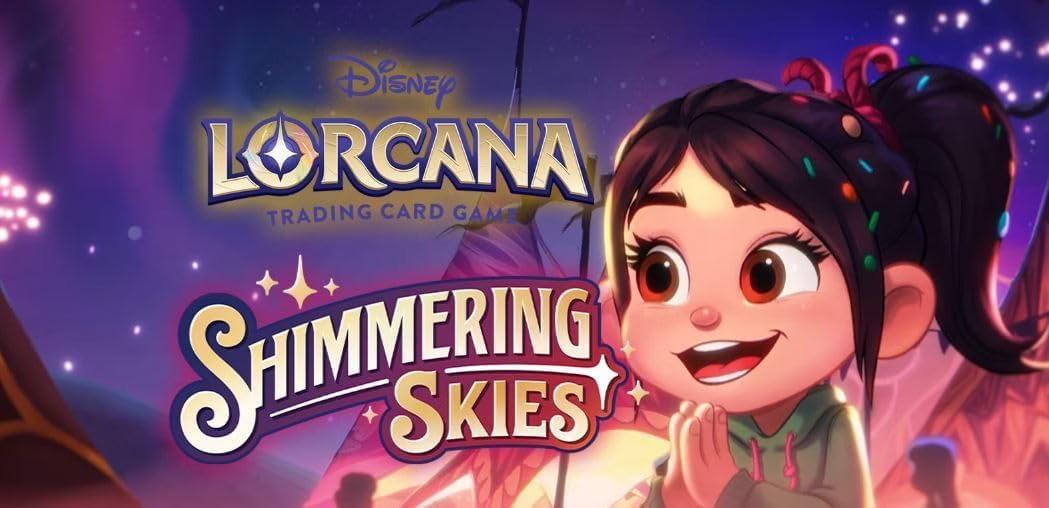 Lorcana Chapter 5: Shimmering Skies Display - 24 Booster a 12 Karten - ENGLISCH + Heartforcards® Versandschutz