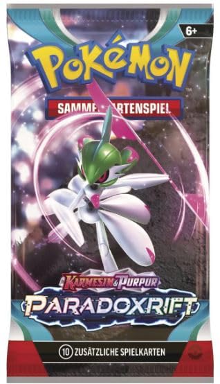 4x Pokemon PARADOX RIFT Booster Set - mit 10 Karten pro Booster - DEUTSCH + Heartforcards® Versandschutz