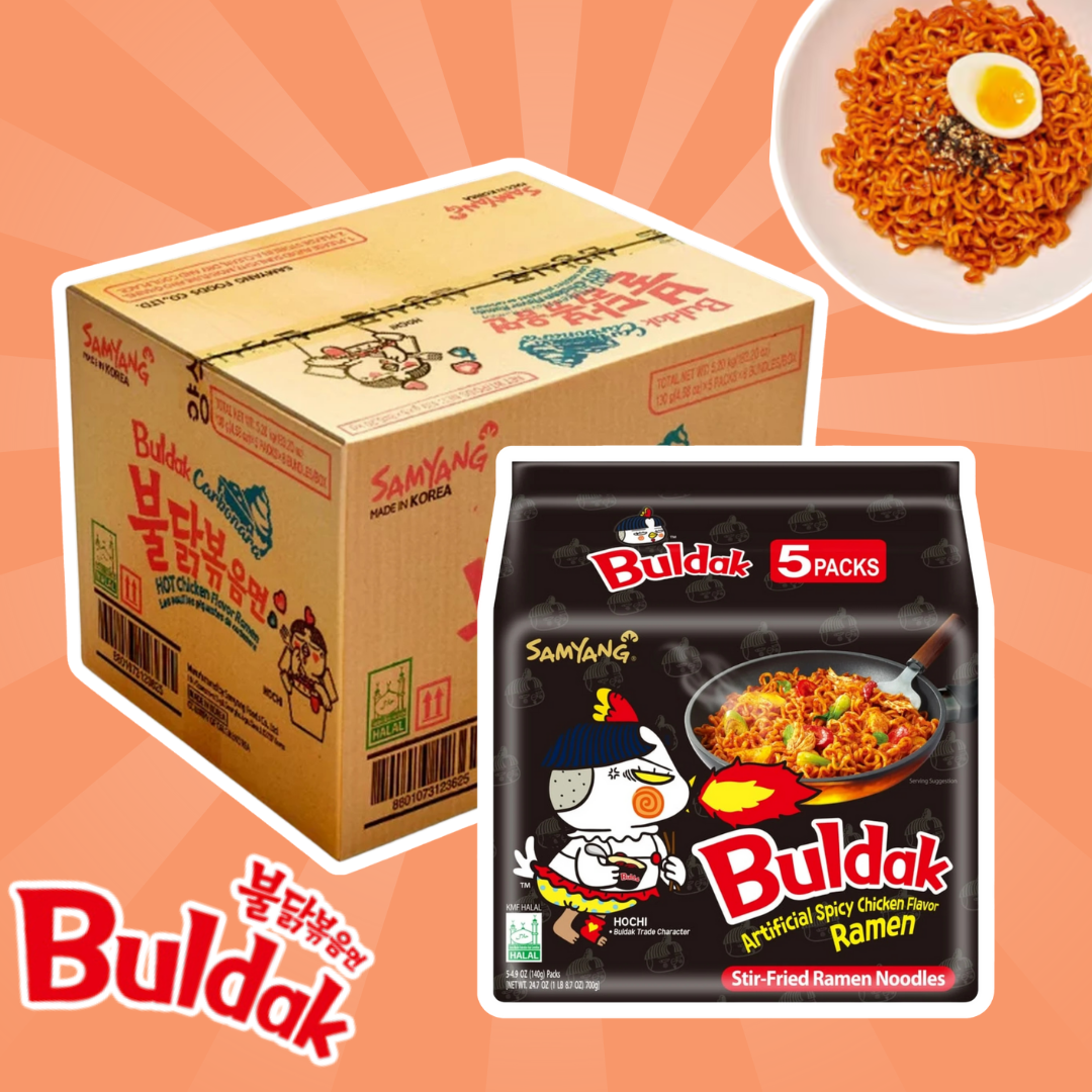 40er Samyang Hot Chicken Instant Nudeln – 40x130g, Scharf & Würzig, 1 Karton