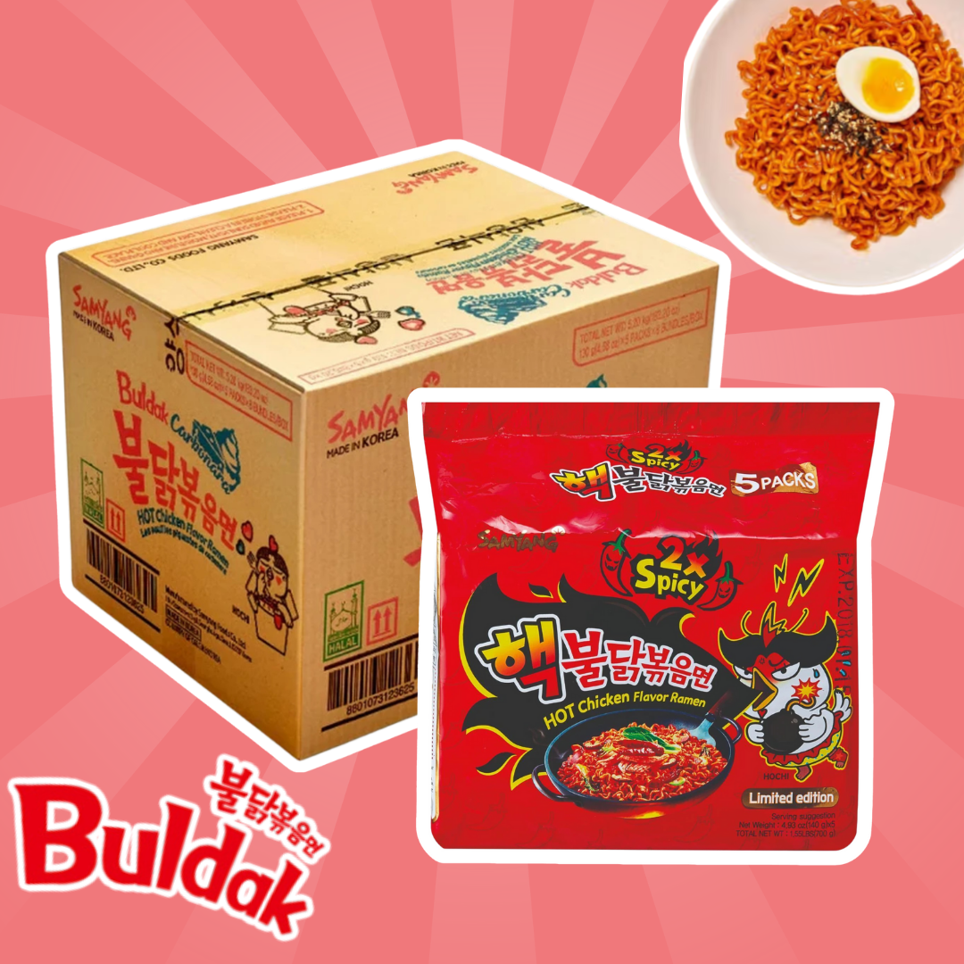 40er Samyang Extra Hot Chicken Instant Nudeln – 40x130g, Extrem Scharf, 1 Karton